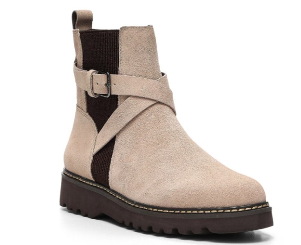 Donald Pliner Suede Neutral Captain Bootie Size 9